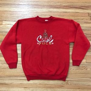 Vintage Cool Yule Christmas Crewneck Sweatshirt